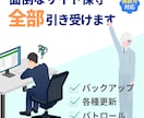 面倒なWEBサイトの保守作業 全部引き受けます ｜各種更新・バックアップ・サイト内パトロールで健康なサイトに イメージ1
