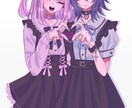 カワイイお洋服を着た女の子/男の子の絵を描きます 病みかわいいイラストで可愛いお洋服を見立てます! イメージ7