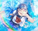 一枚絵・風景・人物・背景・イラストを制作いたします ＊儚くて綺麗なイラストをお届け＊ イメージ3
