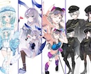 キャラクター立ち絵制作いたします Vtuber、IRIAM、TRPG用など イメージ2