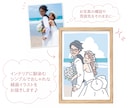 シンプルでおしゃれな似顔絵イラストをお描きします インテリアに馴染むイラストを高画質データでお届けします イメージ2