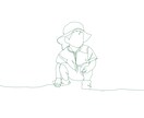 お写真を元に、オシャレな一筆描きイラストを描きます 何気ない日常を思い出にしませんか イメージ2