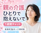 親の介護・入院が不安なあなたへ経験者が寄り添います 誰にも言えない介護や医療の悩み・・・安心してお話ください イメージ1