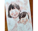 手描き水彩で温かい似顔絵をお描きしいたします プレゼントにも大人気☆2Lサイズ イメージ2