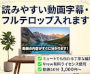 動画字幕・フルテロップ提供します 丁寧に見やすいシンプルな字幕入れます イメージ1