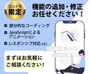 部分的なコーディング、修正・機能の追加致します 部分的なコーディングの外注をしてみませんか？ イメージ1