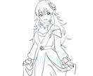 可愛い女の子のイラストを描きます 最短1日でラフをお送り致します イメージ4