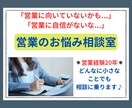 営業経験20年！営業の仕事に関するお悩み聞きます ノルマ／上司／クレーム／自信がない／成果が出ない など イメージ1