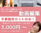 動画編集【不要箇所カットのみ】致します テロップ入れなども可能です。お問い合わせもお気軽に！ イメージ1