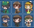 デフォルメイラスト描きます 動画、配信用立ち絵・Twitchスタンプにお使いいただけます イメージ1