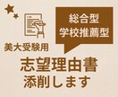美大推薦選抜の志望理由書を添削します 現役美大予備校講師が最近の傾向を踏まえてアドバイスします。 イメージ1
