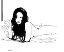美少女を描きます 白黒(モノクロ)を基調とした絵を得意とします。 イメージ2