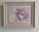 ハガキ大からA4サイズまでイラスト描きます 鮮やかな透明水彩絵の具で世界で一枚のアート作品を イメージ7