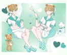 柔らかい雰囲気のイラスト制作します 1枚絵、アイコン、配信イラスト、MV等に使える！ イメージ8