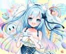 納期要相談！サムネやグッズのイラスト描きます Vtuberさん等の配信者さんによくご利用いただいてます！ イメージ1