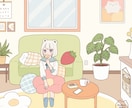 ゆるふわポップなイラストお描きします アイコン、立ち絵、一枚絵、動画・配信用等 イメージ7