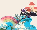 素材に使えるポップなイラスト提供します ポップで可愛い絵が欲しい方にアイコンや広告イラスト イメージ4