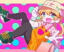 ビビットなアイコンイラスト作ります 人の目を惹くアイコン作成いたします イメージ2