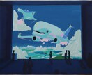 空間に合った絵を絵の具で描きます 原宿で展示を行う私が観賞用/ウェルカムボード/似顔絵描きます イメージ1