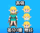 ドット絵キャラの立ち絵を作成します レトロゲーム風の雰囲気を大事に丁寧に仕上げます イメージ3