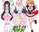 かわいい女の子かっこいい男の子描きます 魅力的な1枚絵、使いやすい立ち絵を描きます イメージ2