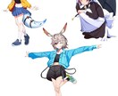 あなたが考えるイメージをキャラクターにします キャラクターデザインを私の絵柄でさせて頂きます。 イメージ1