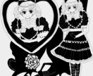 女の子の一枚絵描きます 主にゴシックロリータやロリータ、ゴスモチーフの女性 イメージ2