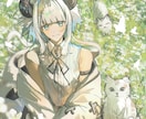 アイコン.一枚絵.立ち絵などを制作作成しますます 空気感や物語性を大切に、記憶に残る一枚を丁寧に描きます イメージ4