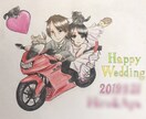 似顔絵＊ウエディング＊ペット等手書き郵送します 似顔絵、ウエルカムボード 、ペット等手書きで郵送いたします！ イメージ3
