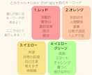 選んだ色から、自分のこともっと知るお手伝いをします 自分の性格、これからしたいことを考を考えて自分らしく過ごそう イメージ4