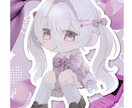 2.5頭身の商用利用可能なミニキャラをお描きします 優しくて儚いオリジナルミニキャラ イメージ5