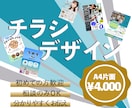 初めての方歓迎！チラシデザインします 初心者歓迎！低価格！気持ちのいいお取引・対応を目指します！ イメージ1