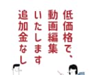 追加金なしで動画編集いたします 動画の長さに関わらず、追加金なし！※有料コンテンツは除く イメージ1