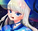 キラキラで明るいイラストを描きます 個性的でオリジナルアイコンほしい人向け イメージ2