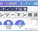 リスティング広告の設定や改善方法をコンサルします 【60分:5,000円】高品質・低単価の相談サービス イメージ1