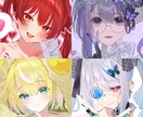 左右見切れ無し！お顔アップイラスト制作いたします ネイル、アクセサリー等小物類のデザイン出来ます！ イメージ3