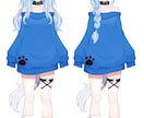 VTuber用イラストを制作します Liue2D用の分割済みイラスト作成！VTuber必見！ イメージ7