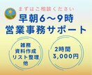 個人事業主・営業職向け｜事務作業サポート|いたます 早朝スピード対応！雑務・データ管理・資料作成の丸投げOK イメージ1