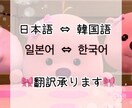 韓国語⇔日本語 翻訳 即日対応できます sns、ヨントン用、日常会話、短文、説明文など翻訳承ります！ イメージ1
