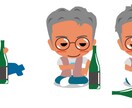 オリジナルキャラクター・デザイン・ロゴを作成します POPで印象にのこるイラストを作成します。 イメージ3