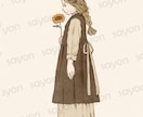 中華風/レトロ風の創作イラストをお描きします アイコン/SNSアイコン/オリジナル/創作/キャラクター イメージ8