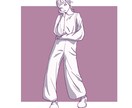 あなたのコーデ、描きます SNSアイコン、広告ポスター色々な面で使いやすい絵です！ イメージ3