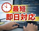 最短即日Web修正します 急ぎのWeb修正お任せください。１箇所から丁寧に対応します。 イメージ1