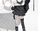 空気感と透明感を感じるキャライラストを制作します 退廃的な美しさと艶感をアイコン・立ち絵・一枚絵などで表現 イメージ5