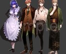 格好良いから可愛いキャラまで立ち絵制作致します 理想のTRPG立ち絵を制作をさせて頂きます！ イメージ3