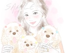 おしゃれで可愛い似顔絵女性アイコン描きます お急ぎのご相談可♪カウンセリングやSNS、ブログにもどうぞ イメージ2