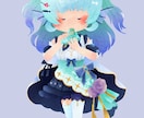 あなたのオリキャラを絵本風SDイラストにします 商用利用◎Vtuber、ゲームアバターなどを絵本風SDに イメージ5