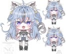 商用利用◎！うるうる可愛い！ミニキャラ作成します 細かい衣装やお目目のこだわりはしっかり残したミニキャラです！ イメージ3