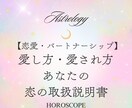 恋愛傾向と愛され方を星で読みます 恋の癖や本音をホロスコープで言語化 イメージ1