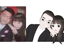 格安！写真を元に可愛いアニメ風の似顔絵を描きます お写真を元に似顔絵イラストをお描きします！ イメージ5